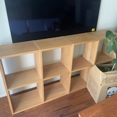 無印　スタッキングシェルフセット　2段×4列