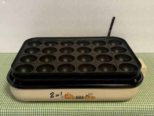 ホットプレート・たこ焼き器　２in 1