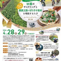 【イベント型宿泊プラン】 田園サイクリングと農業王国いばらきの食...