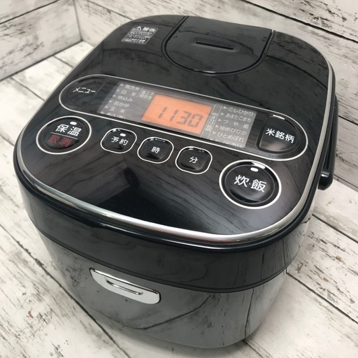 【炊飯器】アイリスオーヤマ 2023年製 炊飯器 5.5合 銘柄炊き分け ブラック マイコン式 RC-MA50AZ-B