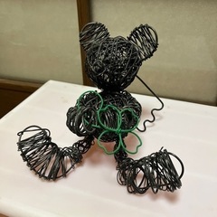 クマの置物　針金アンティーク