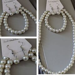フェイクパール3点セット（新品）おすすめです。の画像