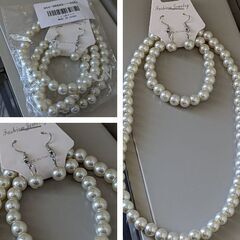 フェイクパール3点セット（新品）おすすめです。の画像