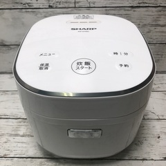 【炊飯器】2022年製 SHARP マイコンジャー炊飯器 KS-CF05C-Wの画像