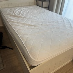家具 ベッド セミダブルベッド　収納付き　チェストベッド