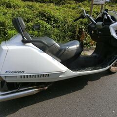 ●稀少！●HONDA ホンダ フュージョン FUSION 250cc バイク 車体 タイプX MF02●稀少！●超レア！HOTLAP●HOT LAP ホットラップ アメリカンクラシックマフラー ツインタイプ！！●フュージョン カスタム マフラー オートバイ バッテリー上がり 不動 純正 部品 ノーマル 部品取り ジャンク 二輪車 東京都の画像