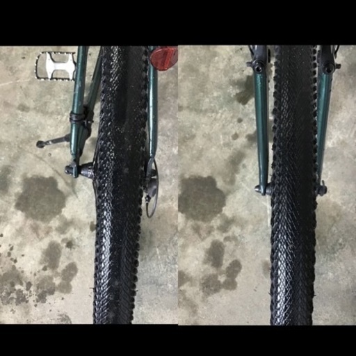 166□⑨岐阜発/CANAFF /クロスバイク/自転車/700×35c/走行確認/8ギア/ギア確認/防犯有り/クランクがすり減り有り股
