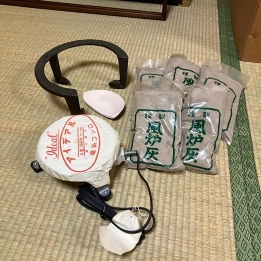 茶道具新品）風炉灰　五徳　電気コンロ
