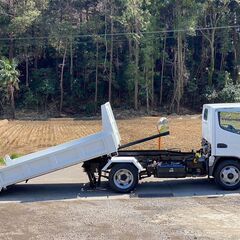 【I-0055】三菱　キャンター　FE71DB　低床　ローダーダンプ　H17年式　最大積載量3000kg　1年車検付き　新明和の画像