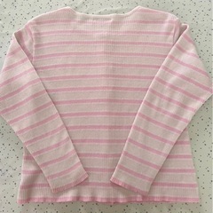 クレージュ★130cm ボーダーカーディガンの画像