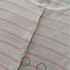 クレージュ★130cm ボーダーカーディガンの画像