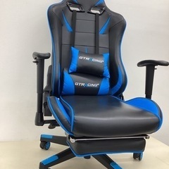 【美品】GTRACING ゲーミングチェア GT909 ブルー ...