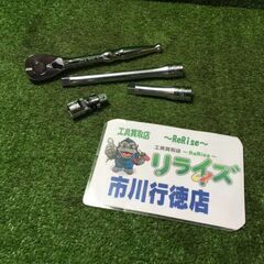 KTC BR3E ラチェットハンドル エクステンションバー2本セ...