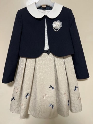 【値下げ】petit main プティマイン　フォーマル130 20cmシューズセット