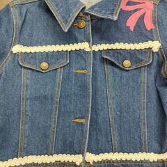 女の子用　デニムジャケットの画像
