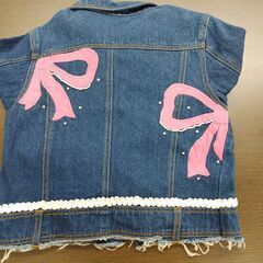 女の子用　デニムジャケットの画像