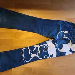 ジーパン　ディズニー　ミッキー　ペイント　未使用品の画像