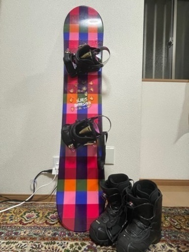 スノーボード3点(スノボ板、ビンディング、シューズ)