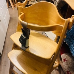 《商談中》大和屋　yamatoya アッフルチェア　affel 無垢　ベビーチェア　キッズチェア　ダイニングチェア　子供　ナチュラル　ハイチェア　検　ガード付き　テーブル付き　すくすくスリムチェアプラス　プラス　スリムプラス　STOKKE　ストッケ　トリップトラップ　ナチュラル　ブナ材　ハイチェア　すくすくチェア　すくすくスリムチェアの画像