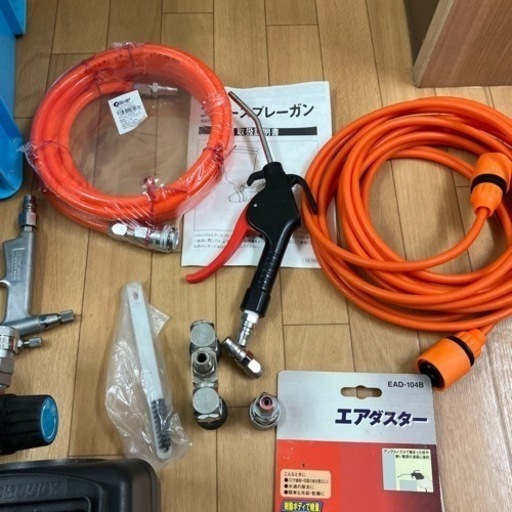 エアコンプレッサー　　H&H オイルレス ミニエアーコンプレッサー　HMAC-50　三共コーポレーション　車整備→値下げしました