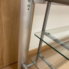 天板ガラス製　ローテーブルの画像