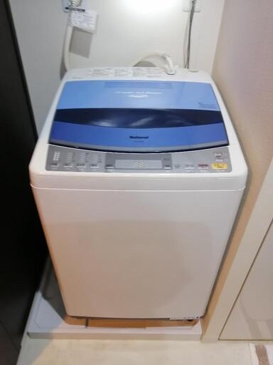 美品！ナショナルNA-FS810 8.0Kg送風乾燥機能搭載全自動洗濯機