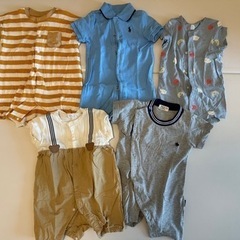 【まとめ売り】ラルフローレン２枚あり　半袖ロンパース　５枚セット