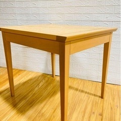 大塚家具 折り畳みテーブル 天然木 エクステンションテーブルの画像