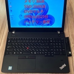 305-4第7世代 Core i5搭載 SSD250GB メモリ8GB LENOVO ThinkPad E570 Windows11 カメラ 10キー 中古 ノートパソコン 15.6 の画像