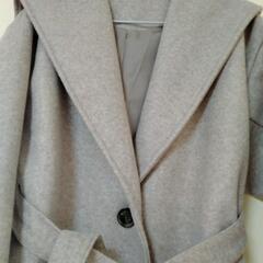 【 Lian 美品 】ロングコート ノーカラーコートの画像