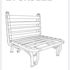 (値下げ)シングルベット　ソファベッド　マットレス付き　IKEA 