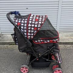 ☆中古￥2,000！折りたたみペットカート　家具　　犬用　小型・...