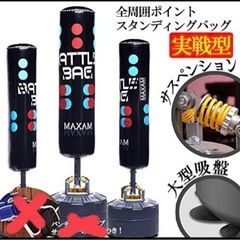 問い合わせ多数‼️　サンドバッグ　ミット　自立型　スタンド　トレーニング　ボクシングの画像