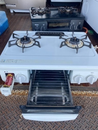 LPガス用　グリル付ガステーブル『HOWARO』（フロスティホワイト：ET33NJH4SY-W6）