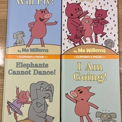 幼児用英語絵本４冊セット　Elephant & Piggieの画像