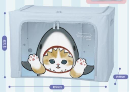 【決まりました】mofusand \nモフサンド 窓付き 収納 ボックス サメにゃん