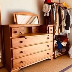 フランスベッド　ドレッサー付きドロワー