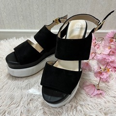 グレイル　GRL サンダル　厚底　ブラック　黒　夏コーデ　サマー...