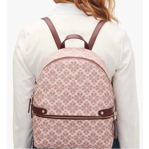 ケイトスペード　デイ パック スペード フラワー コーテッド　リュック