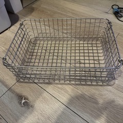 ステンレスワイヤーバスケット　高さ12cmの画像