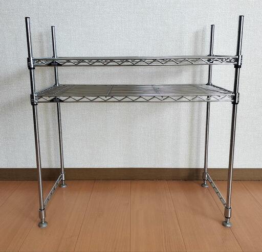 電子レンジ上ラック メッシュ棚
