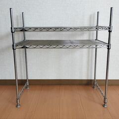 電子レンジ上ラック メッシュ棚