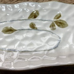 足付き楕円形の皿　５枚の画像
