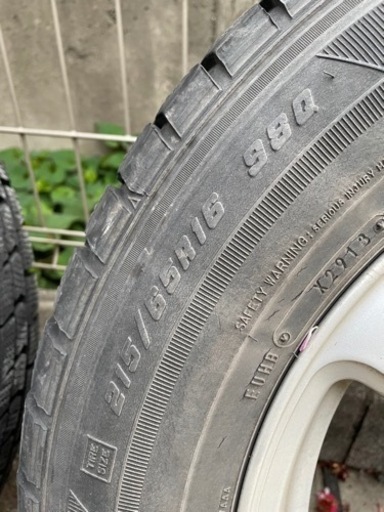 【即決価格】スタッドレスタイヤ＋ホイール4本セット 215/65R16 インチ　ミニバン用