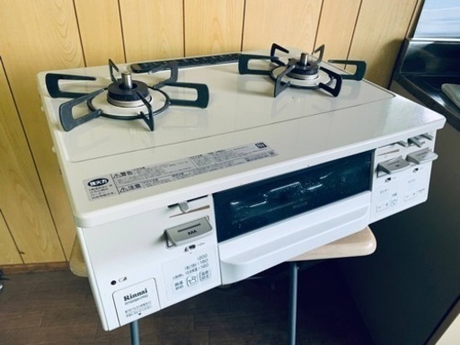 R075 ☀️ 2024年製の美品！ Rinnai 都市ガスコンロ RTE670BKR ⭐ 動作