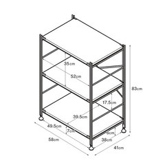 家具 収納家具 スチールラックの画像
