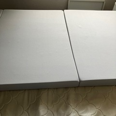 ２点セット　単品可能　ニトリ　三つ折り　マットレス　ベッド　家具 ベッド シングルベッドの画像