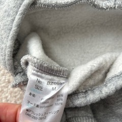 ペット服　古着　つなぎ　グレー　Mの画像