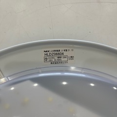 ＊NEC 6畳用 LEDシーリングライト HLDZ06604 照明 2021年製 リモコン付きの画像