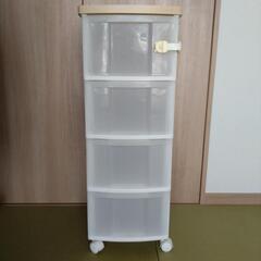 ウッドトップチェスト 4段 収納
